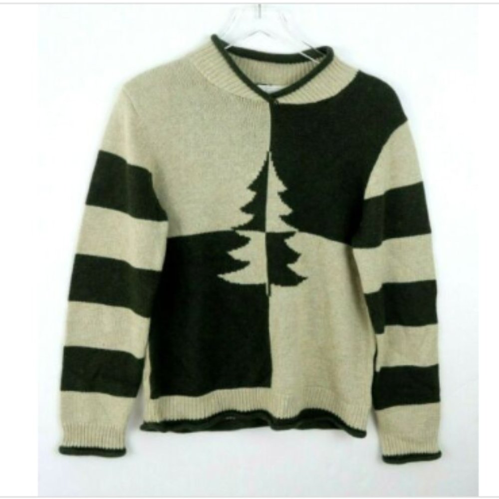 Christopher & Banks Christmas Holiday sweater Lg